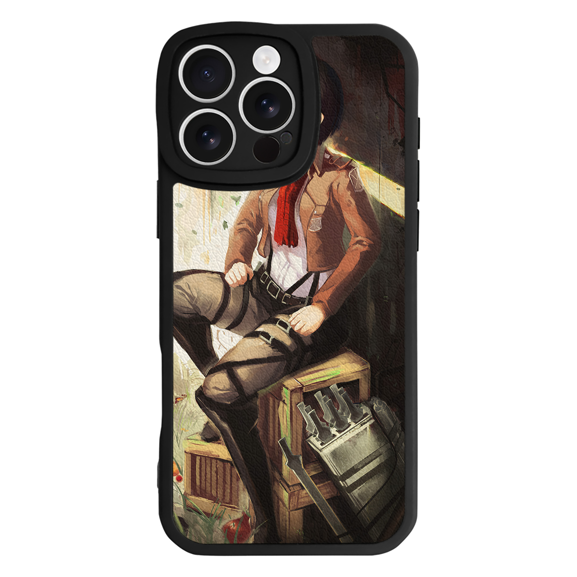 （画像用） 進撃の巨人 Attack on Titan 【iPhone 16シリーズ対応】シリコンスマホケース（レザー調） 材質：シリコン